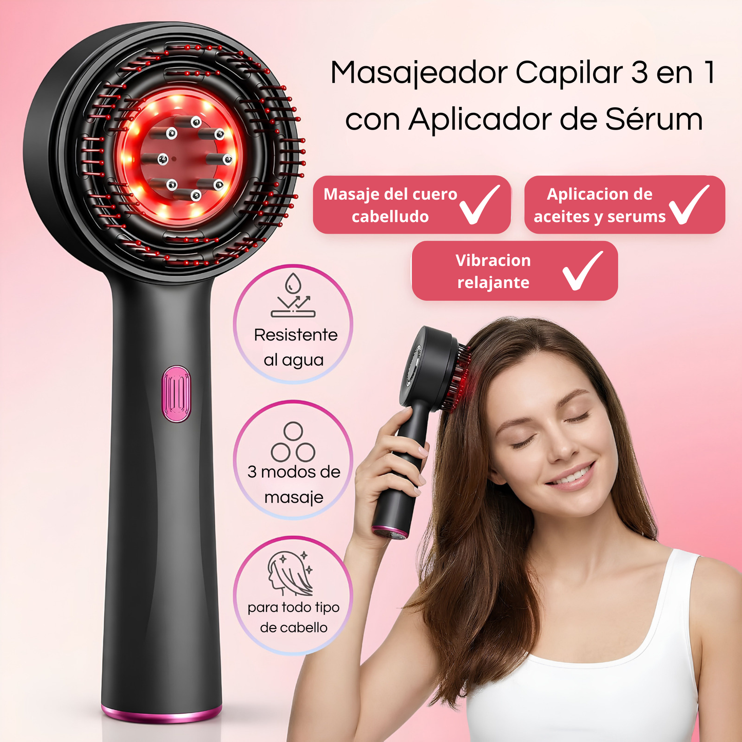 Masajeador eléctrico de cuero cabelludo