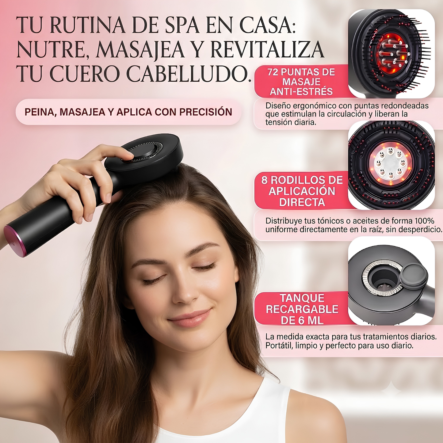 Masajeador eléctrico de cuero cabelludo