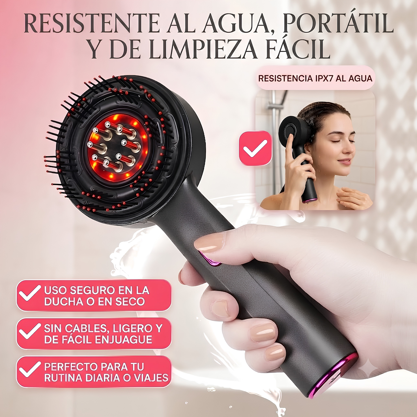 Masajeador eléctrico de cuero cabelludo